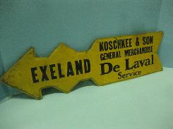 DeLaval General Merchandise Arrow Sign 