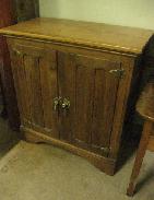 Oak 2 Door Ice Box 