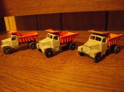 Lesney Scammel Snow Plough Trucks