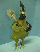 Folk Art Metal Rooster