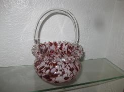 End of the Day Art Glass Basket