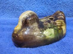 Stoneware Duck Flower Frog