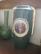 German China Portrait Vase