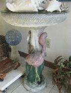 Flamingo Pedestal Bird Bath