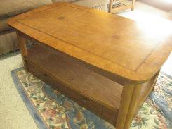 Oak Burled Coffee Table