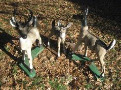 Concrete 3-Pc. Lawn Deer Set