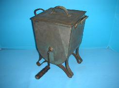 Primitive Tin Table Churn