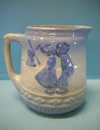 Kissing Dutch Blue/Grey Milk Pitcher