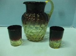 Amberina Water Set