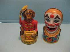 Chein Monkey Mechanical Penny Bank