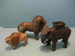 Elephant & Howdah Cast Iron Still Banks