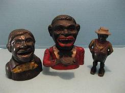 Darkey Sharecropper Cast Iron Bank 