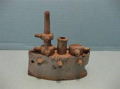  Maine Battle Ship Cast Iron Still Bank