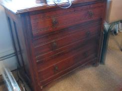 Walnut Eastlake 3-Drawer Chest