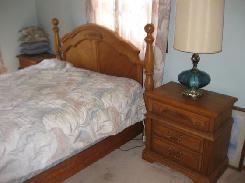 Modern Oak 4 Post Bedroom Set 