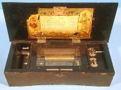 French 6 Tune Music Box 