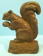 Squirrel & Nut Cast Iron Door Stop 