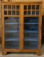 Arts & Crafts Mission Oak 2-Door Bookcase