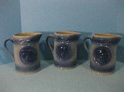 Blue Grey Stoneware Milk Pitchers