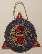  Illinois Farm Bureau 1920's Porcelain Auto Emblem