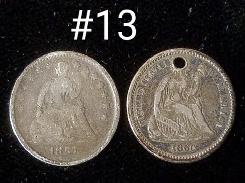 Liberty Seated Half Dimes