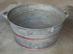 Large Galvanized Wash Tub 