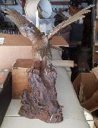 Cast Iron Eagle Sculpture 