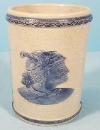 Old Sleepy Eye Portrait & Cattail Flemish Vase