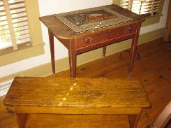 Mustard Painted Bench 