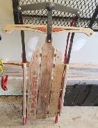 Classic Racer Wooden Snow Sled