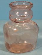 Brookfield Dairy Pink Depression Glass Milk Jar 