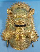 Fu Dog Brass Mask 