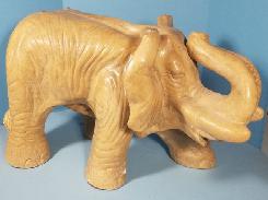 Elephant Plaster Molded Table Base 