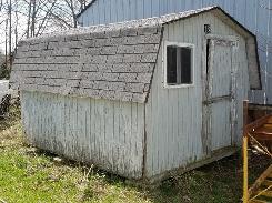 Outdoor 10'x8' Hip-Roof Storage Building
