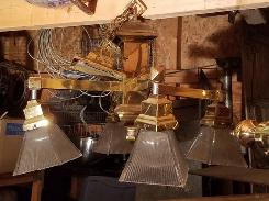 Brass Mission 4 Arm Hanging Light