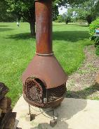 Steel Patio Fireplace 