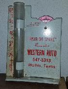 Western Auto Mathis, Texas Rain Gauge