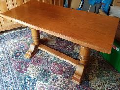 San Marino Italian Trestle Base Harvest Table 