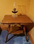 Square Oak Parlor Table 
