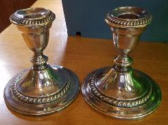 Sterling Weighted Candle Sticks 
