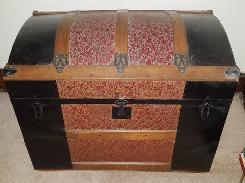 Oak Strap Dome Top Immigrants Trunk