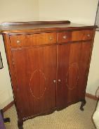 Walnut Deco Armoire