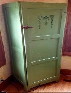 Green Antique One Door Cabinet