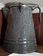 Grey Enamel Coffee Pot