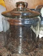Glass Counter Top Jar 