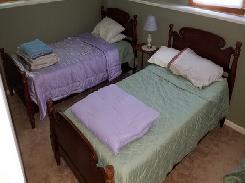 Walnut Spindle Twin Beds