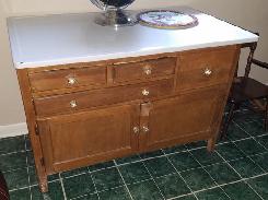 Porcelain Top Kitchen Cabinet 