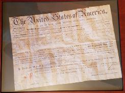 1849 U.S. Land Grant for Barningham Farm 