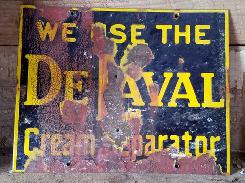 DeLaval Cream Separator Porcelain Sign