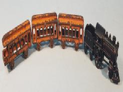 Cast Iron P.R.R. Locomotive & Passenger Cars 